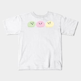 Mochi and Friends - 3 color mochi - tricolor mochi - isolated Kids T-Shirt